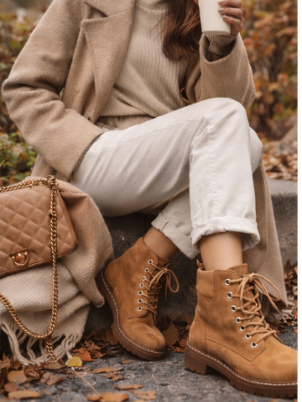 Classic Y2K Tan Combat Boots